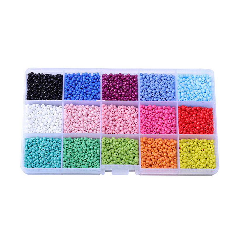 7500PCS Glass Small Beads 3mm Multi-Color Loose Beads Suitable For Fashion DBDA