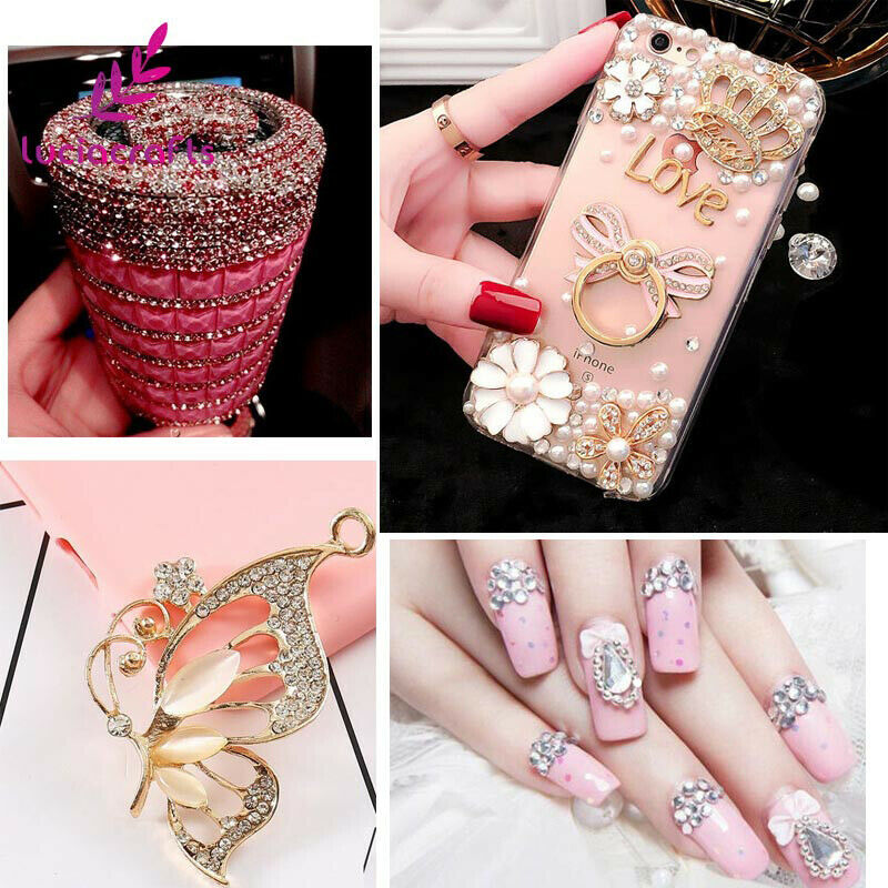 2Pcs/1Set Picking Tools Special Picker Pencil Pen Rhinestone and hot fix Bea*DD