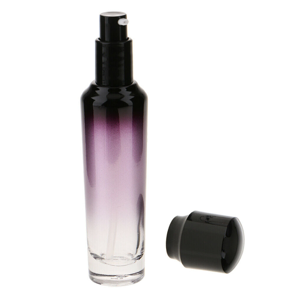 Travel Empty Glass Pump Spray Bottle Makeup Lotions Shampoos Container  55ml
