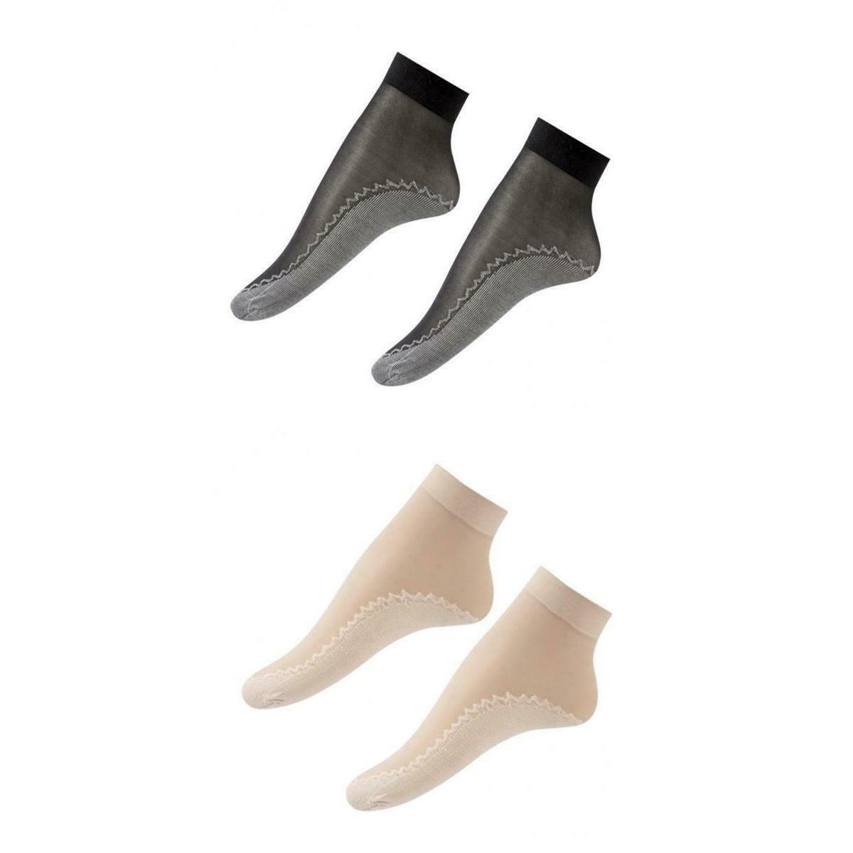 40x Women's Chinlon Silk Summer Socks Sheer Thin Lace Slip-resistant Socks