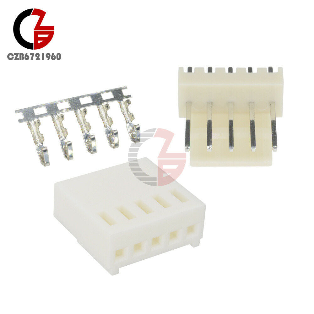 50Pcs KF2510-5P 2.54mm Pitch Pin Header +10 Terminal + 10 Housing Connector Kits
