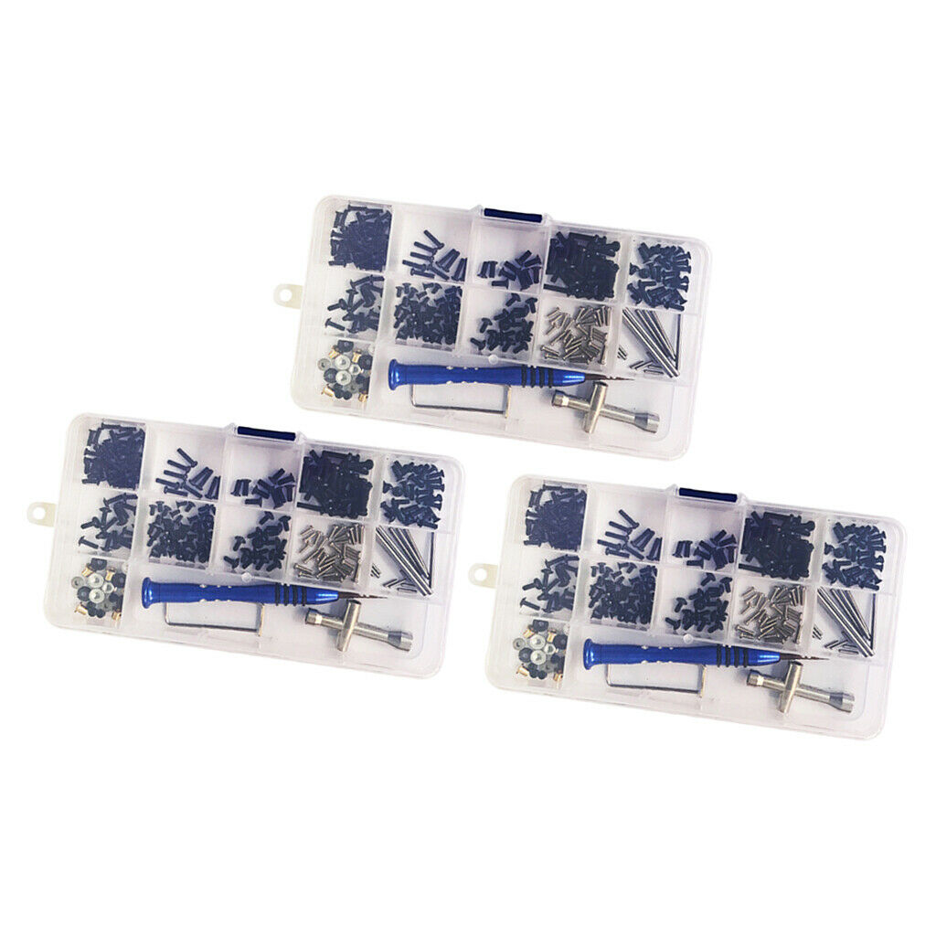 3 Kit Screws Bolt Repair Tool Box Kit for Wltoys 1/14 144001 DIY Accessory