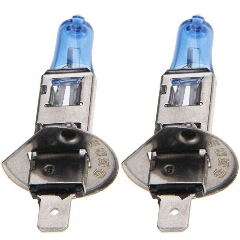 2X H1 6000K Xenon Gas Halogen Headlight White Light Lamp Bulbs 55W 12V P6A9