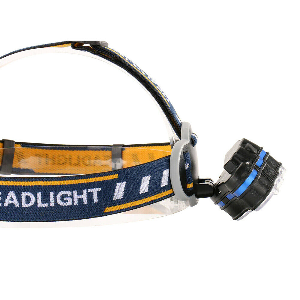 Super Bright 8 Light USB Rechargeable LED Headlamp 8 Modes Headlight Torch Light
