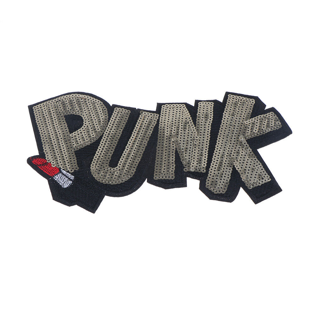 Clothes coat punk sequins patch DIY clothing stickers sew on embroidered .l8