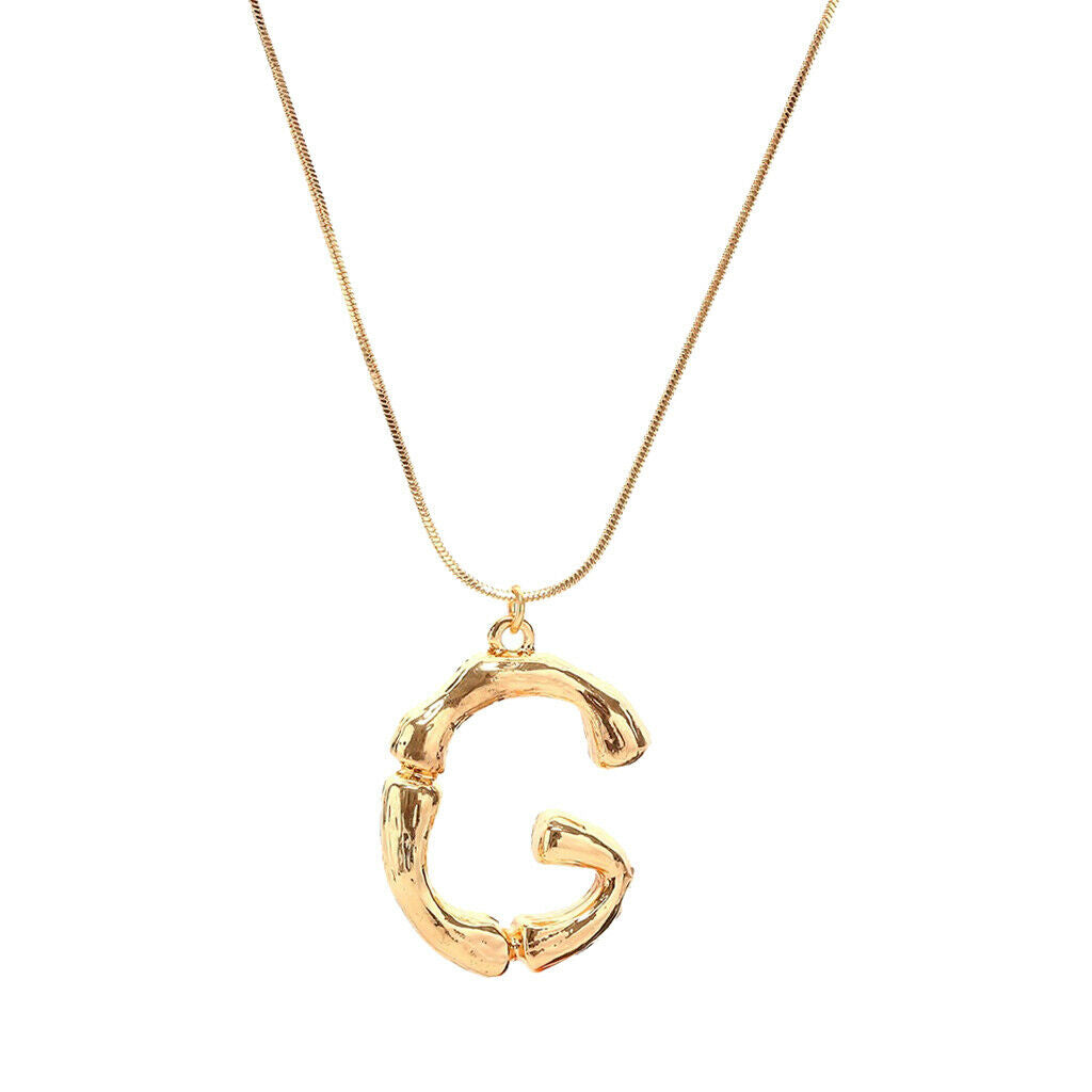 New fashion alphabet G-L Letter pendants chain necklace name necklace G