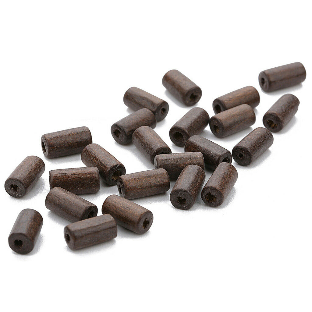 300pcs Wooden Beads Tube Beads Wooden Ornaments Home Decors Wooden Bangles