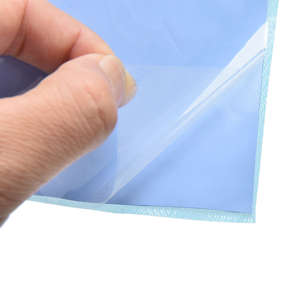 100x100x1mm Blue Heatsink Cooling Thermal Conductive Silicone Pad Uncut Ma.l8