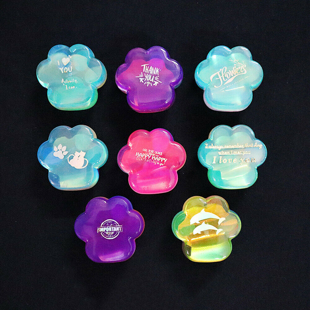8-Cavity Cartoon Cat Claw Silicone Mold Crystal Epoxy Casting DIY Making Crafts