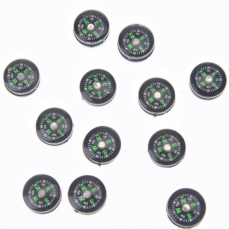 12pcs 15mm mini compasses portable handheld outdoor emergency survival com.l8