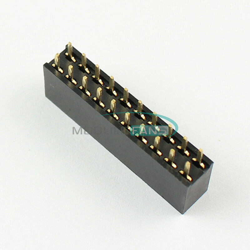 20x 2x10 20Pin 2.54mm Double Row Female Straight Header Pitch Socket Pin Strip