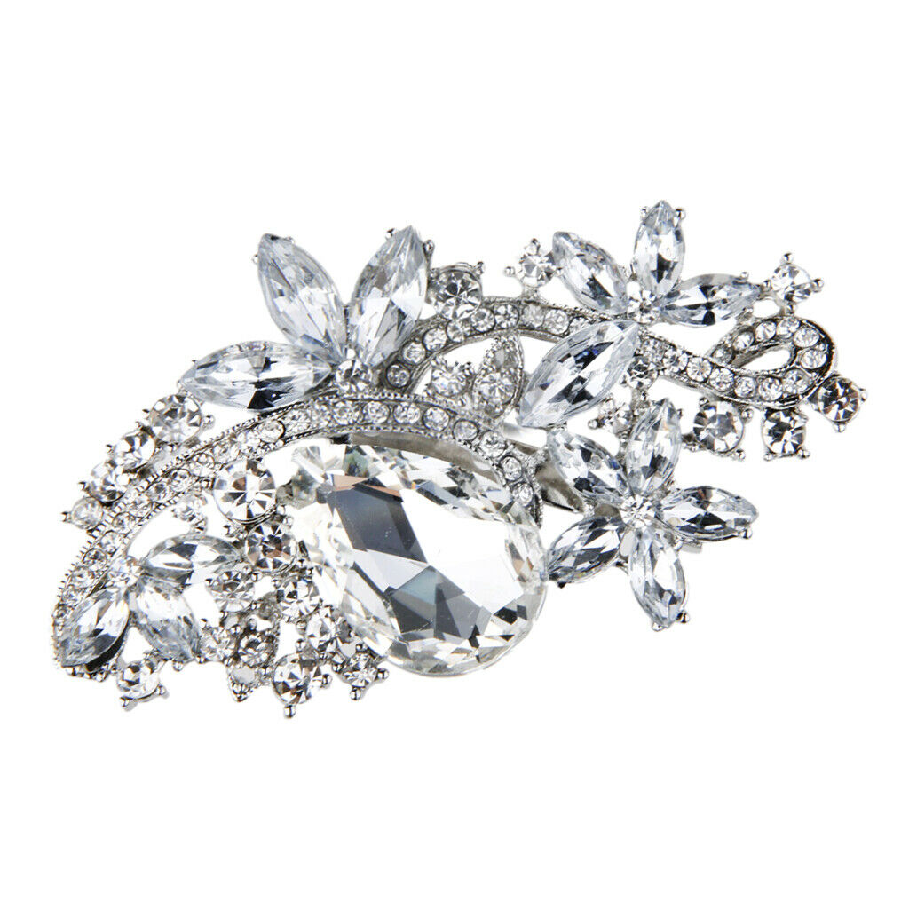 Fashion Brooch for Women Wedding Rhinestone Scarf Clip