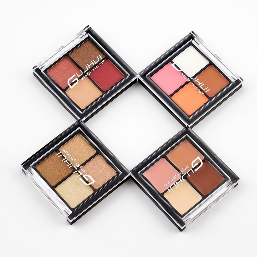 4 Colors Natural Eyeshadow Palette Makeup Eye Shadow Shimmer Matte Pigments 4#
