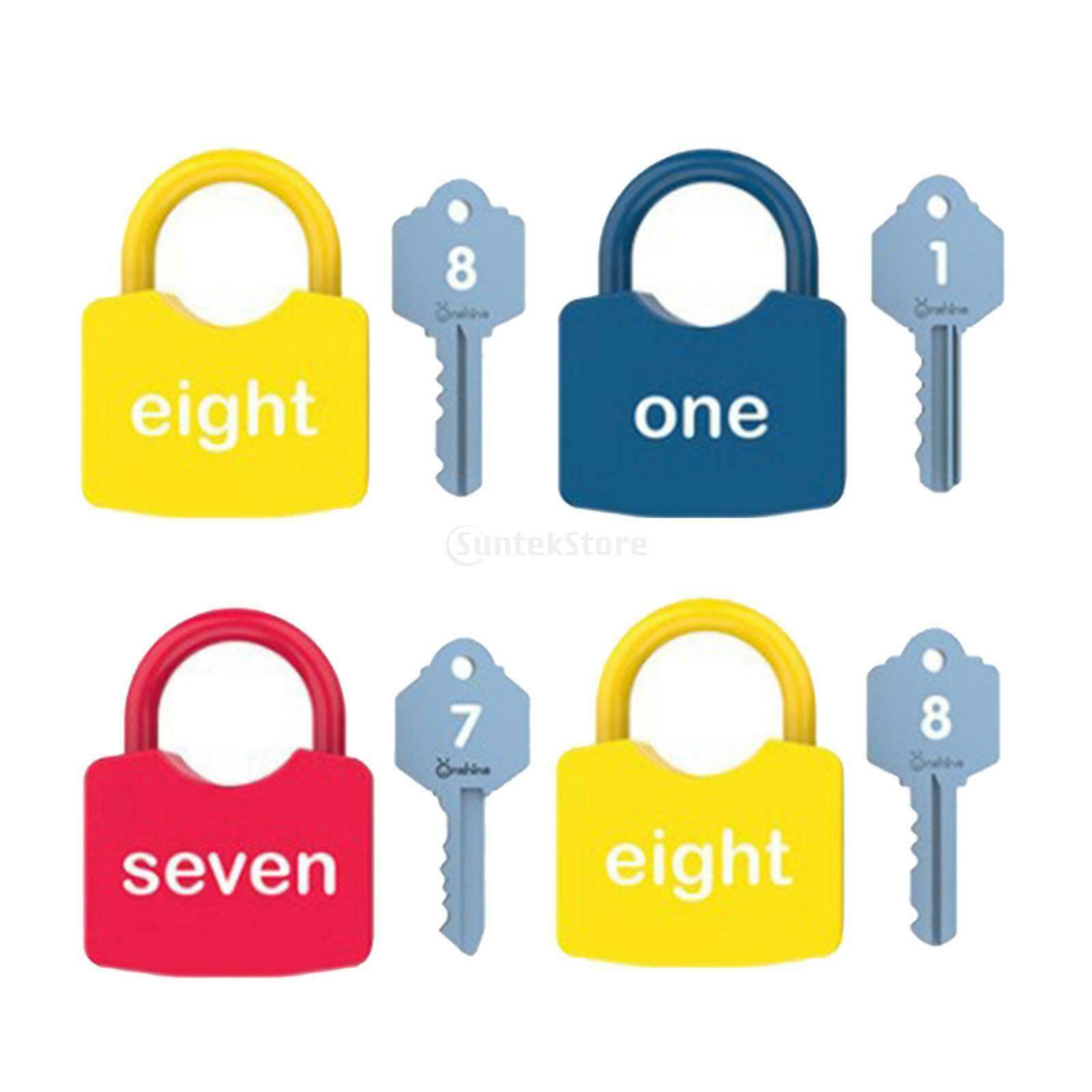 Preschool Keys and Locks Set Motor Skill Kids Montessori Unlocking Toys