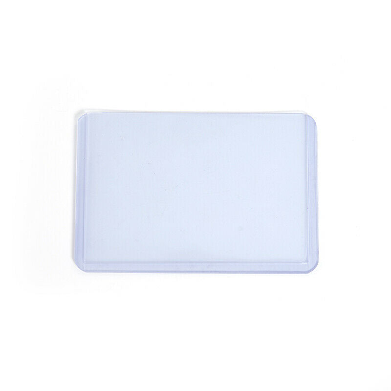 1pc Simple Transparent Plastic Name Card Cover Bank Card Holder Name Card Co KX