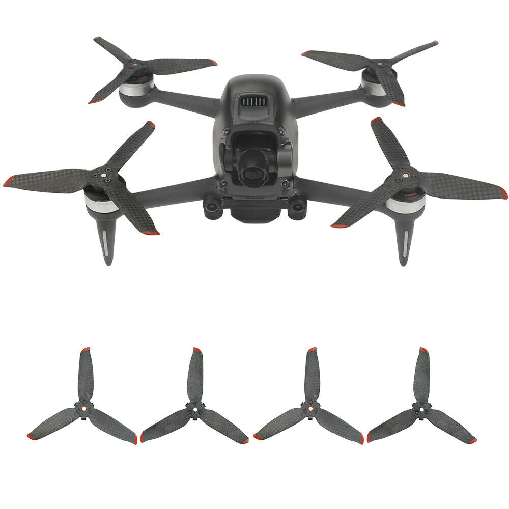 Carbon fiber propeller blades for DJI FPV Combo ride through aircraft drone