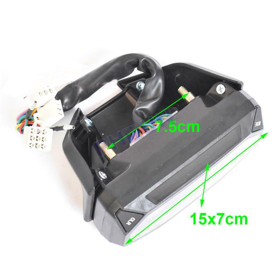 Motorcycle LED Speedometer KM/H Odometer Tachometer + Sensor For 1,2,4 Cylinders