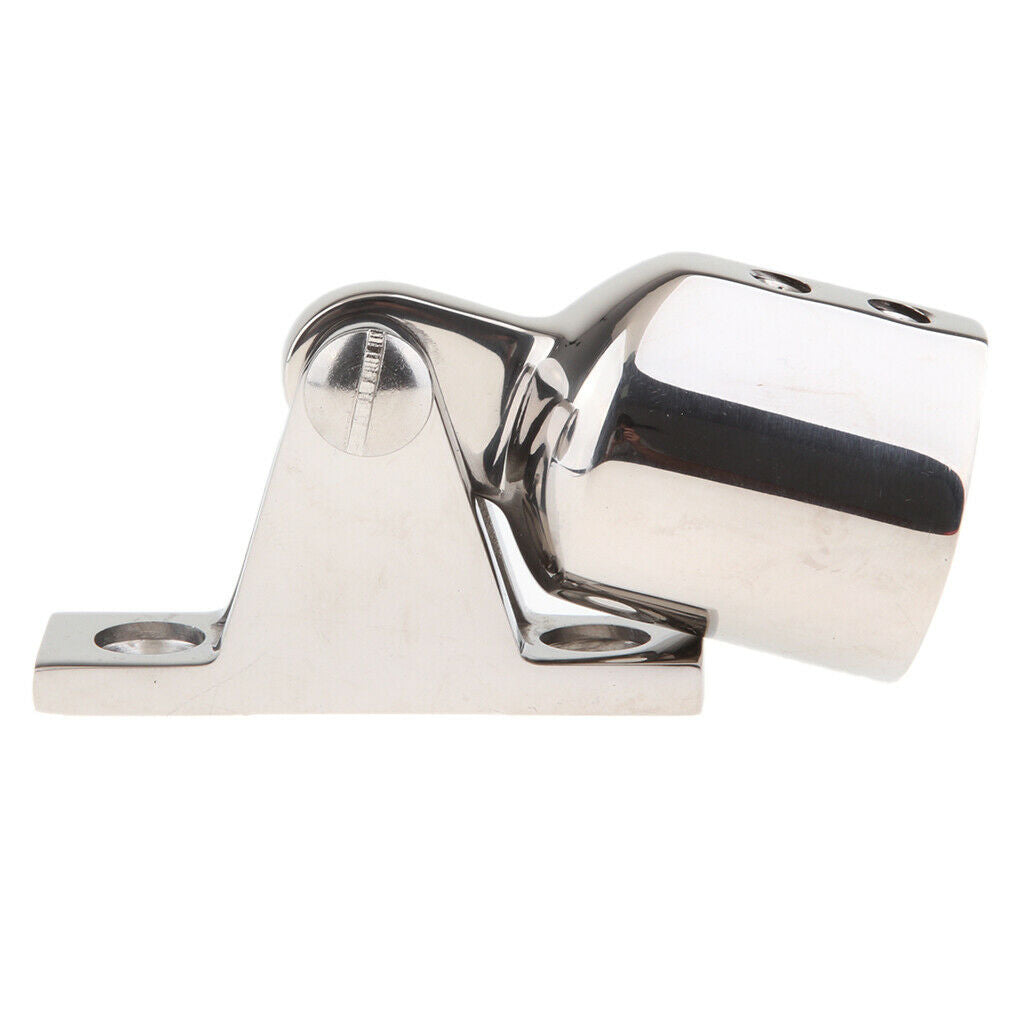 4pcs Polished Stainless Steel Eye End Deck Hinge Boat Bimini Top Fitting 1"