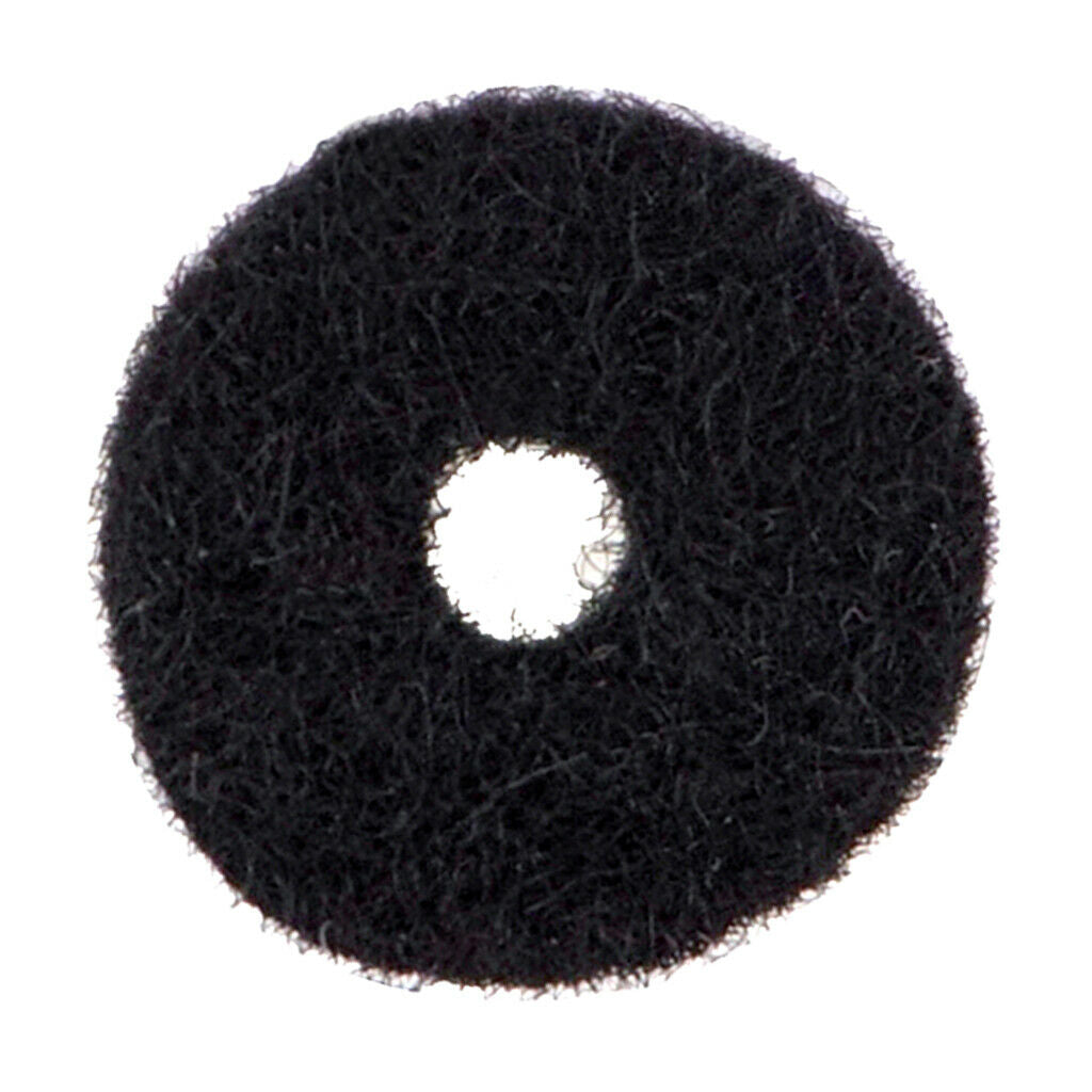 50 Pieces Felt Strap Lock Washers Black for Acoustic/Electric Guitar Parts