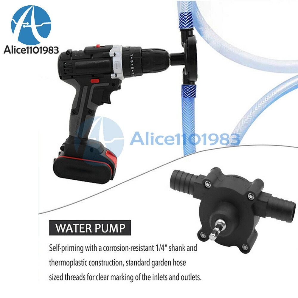 Portable Hand Drill Pump Household Electric Self-Priming Liquid Water Transfer