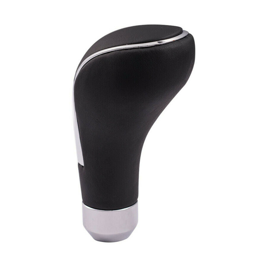Black Leather Car Gear Shift Knob Shifter Lever Grip Manual Automatic Universal