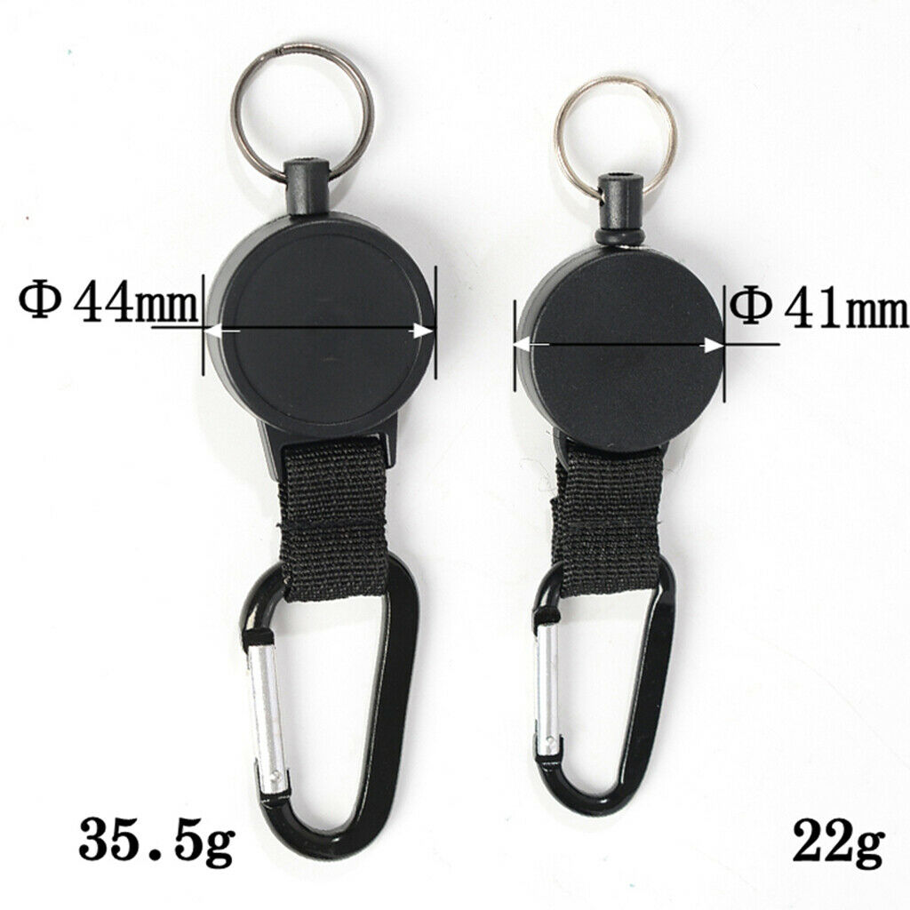 Heavy Duty Retractable Key Holder Durable Key Chain Carabiner Keyrings