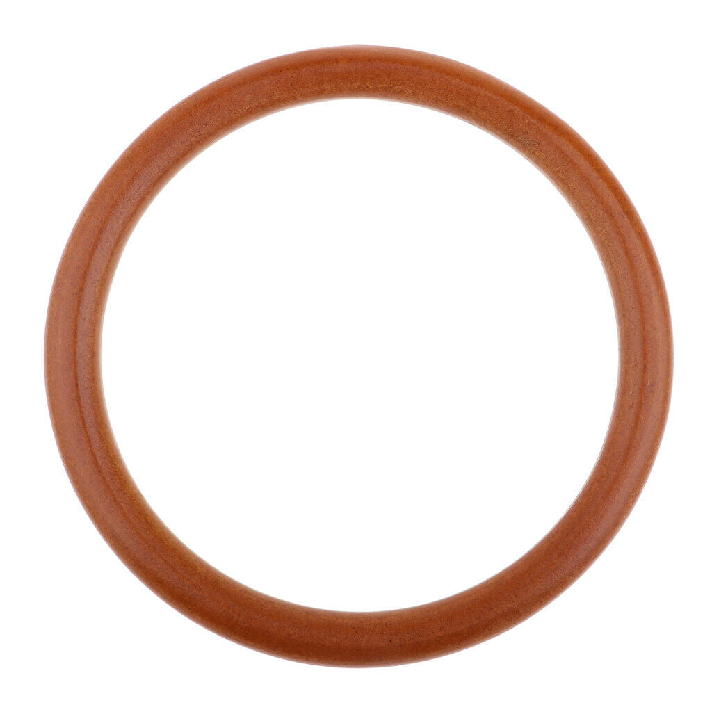 2x Round Wood Bag Handle for DIY Handbag Tote Purse Frame Holder Bag Making