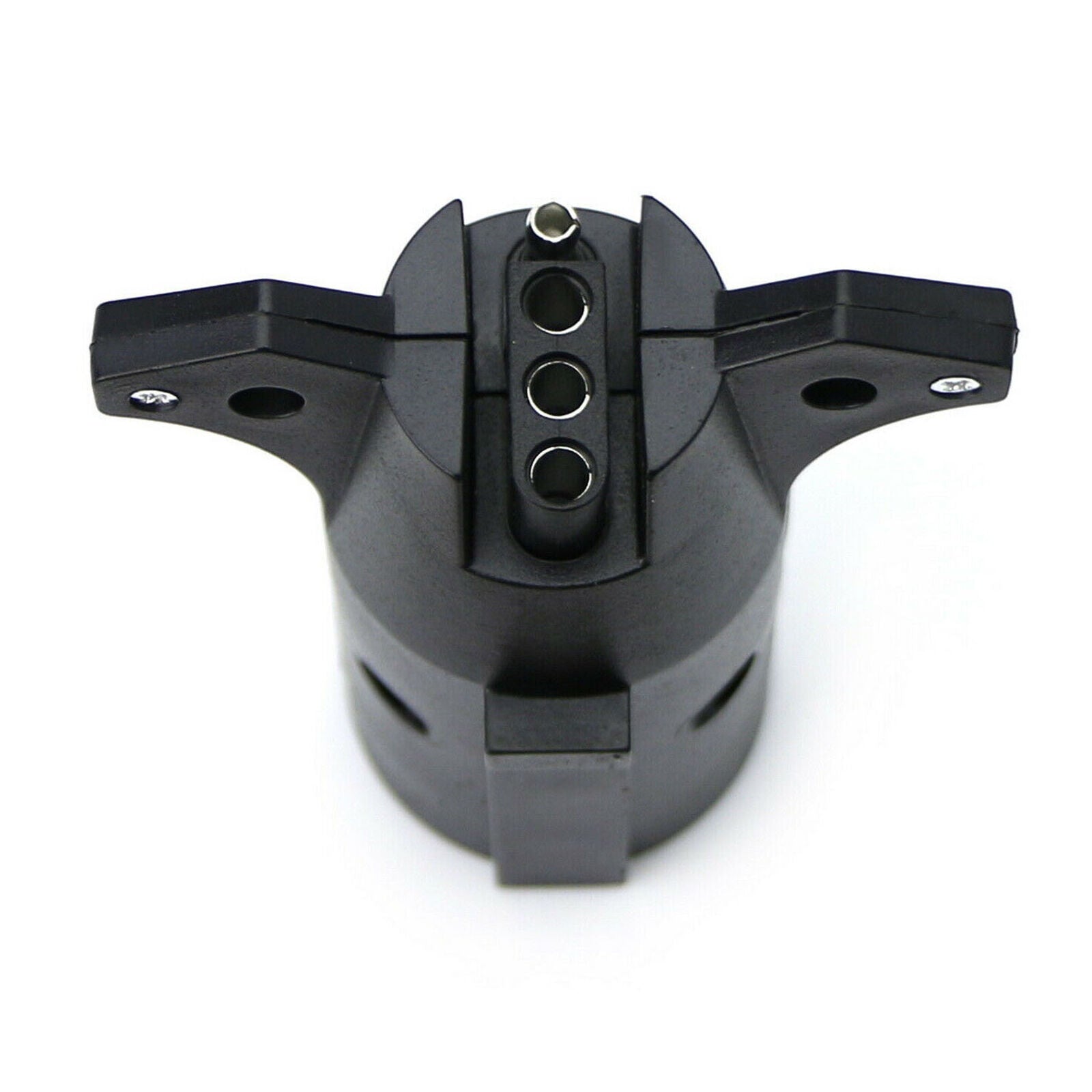 7-Way Round to 4 Way Pin Flat Trailer Light Adapter Plug Connector RV Boat