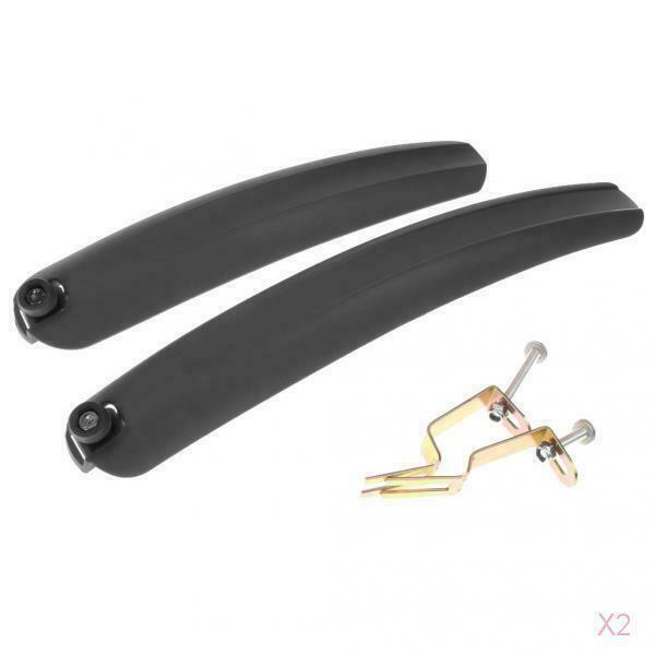 2x 14/ 16/ 20" Multicolor Front & Rear Mountain Bike/  Fenders Mudguards Black