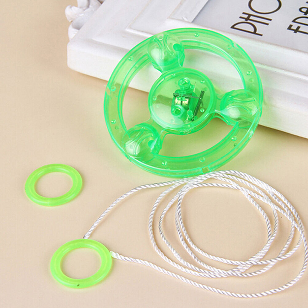 Colorful Plastic Spin LED Light Flying Saucer Kids Outdoor Toys BDAU
