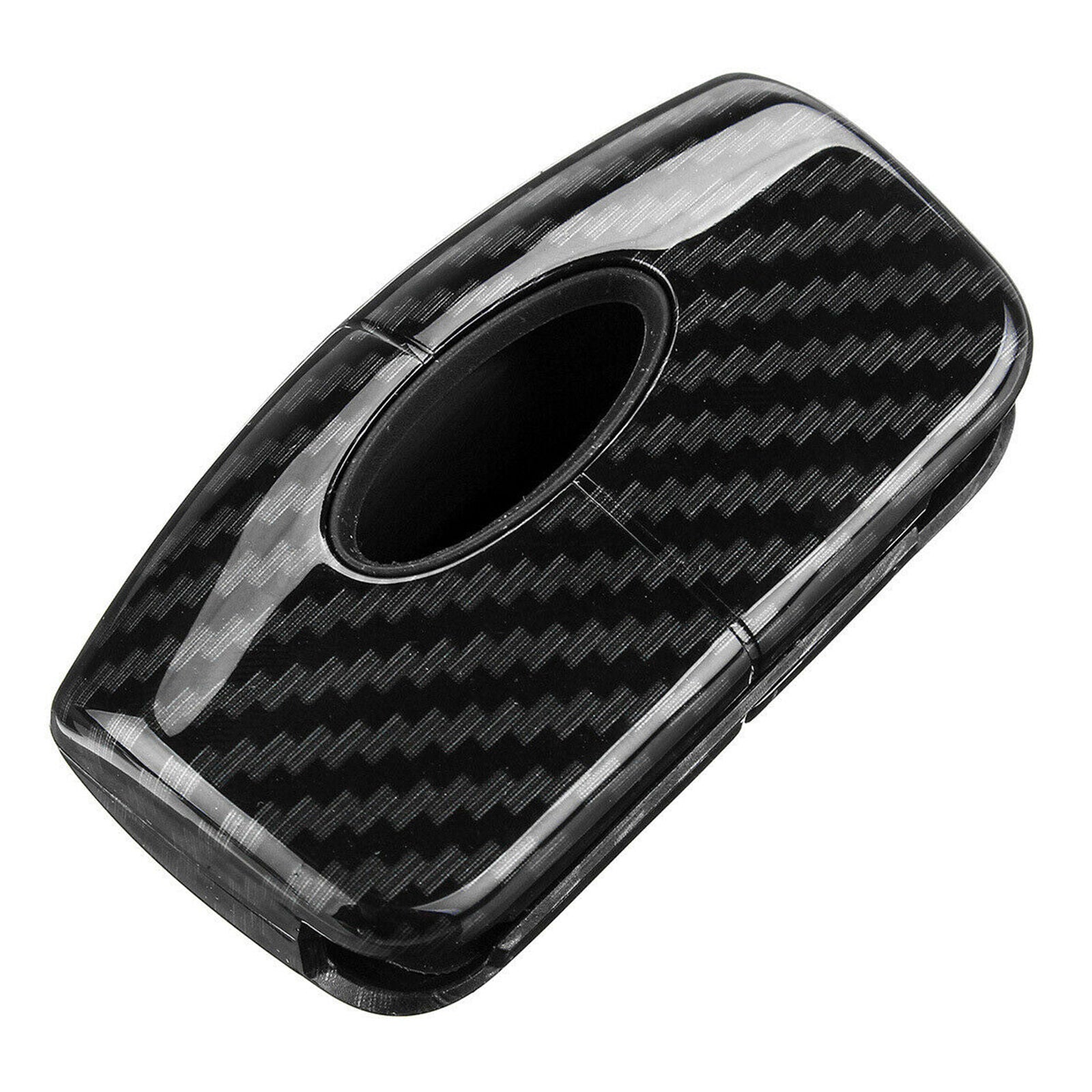 Carbon Fiber Key Shell Case Cover Fob For Ford Fiesta Focus Mondeo Falcon C-Max