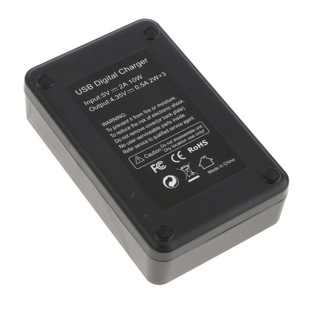 AZ16-1 AZ16-2 3-Channel Battery Charger Compatible with  Yi 4K, Yi 4K+ Action