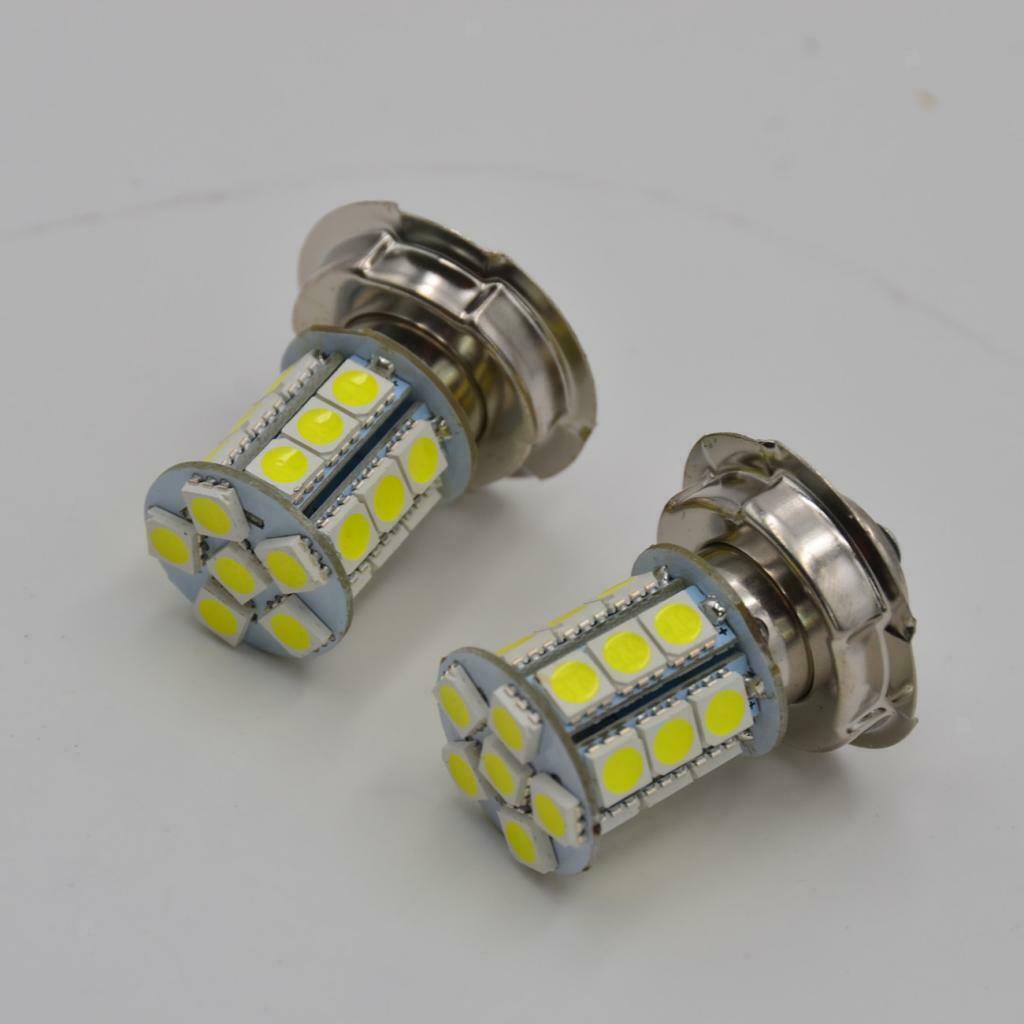 Lots 2 Universal New 12V P26 S 24W 24 LED Motorcycle Headlight Lamp