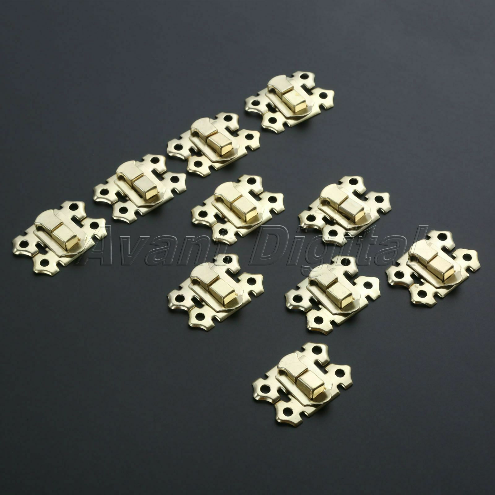 10Pcs 33*25mm Chest Hasp Latch Chinese Style Jewelry Wine Wooden Box Clasp Lock