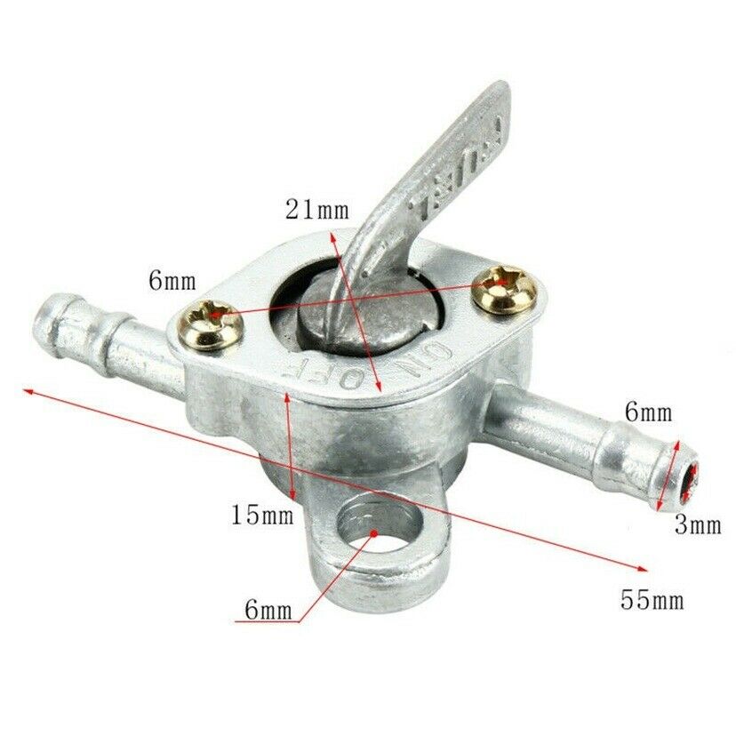 Motorcycle Dirt Bike ATV Gas Fuel Tank Switch Petcock Valve Oil Pipe Switch 1