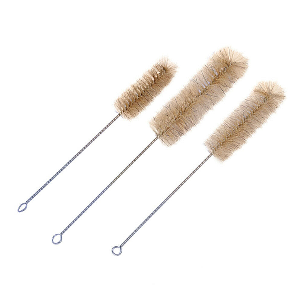 3PCS Bottle Cleaning Brush Laboratory Glass Test Tube Straw Washing Bristle Tool