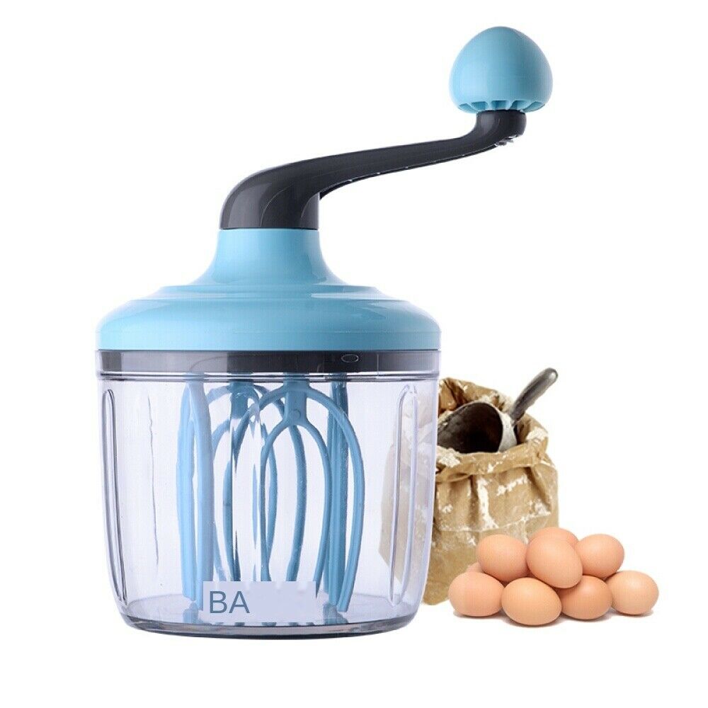 Manual Egg Beater Hand Crank Whisk Eggbeater Kitchen Baking Cooking Supplies