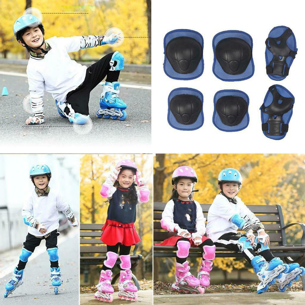 12pack Kids Child Wrist Knee Elbow Protector Safety Skate Bike Sport Guard Gear