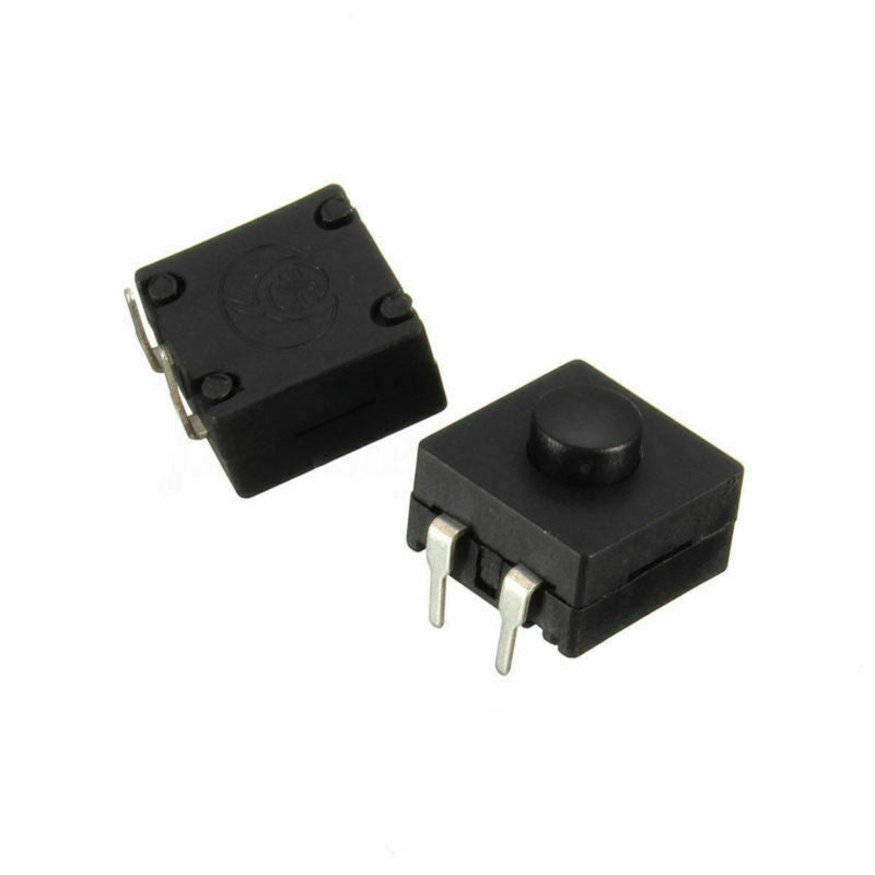 20PCS 2-Pin DIP PCB Mini Latching Tactile Tact Push Button Switch 12x12x9mm
