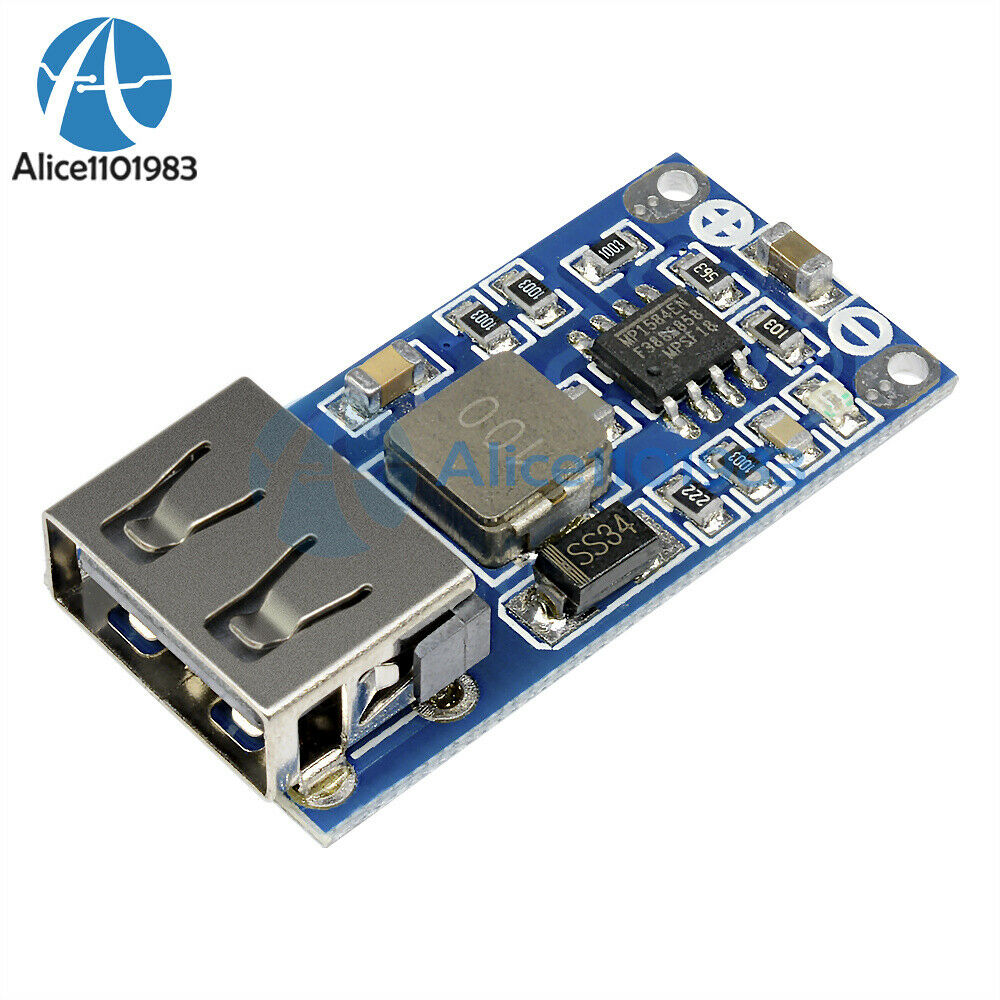 DC-DC USB Buck Regulator Converter 9/12/24V to 5V Step-down Power Supply Module