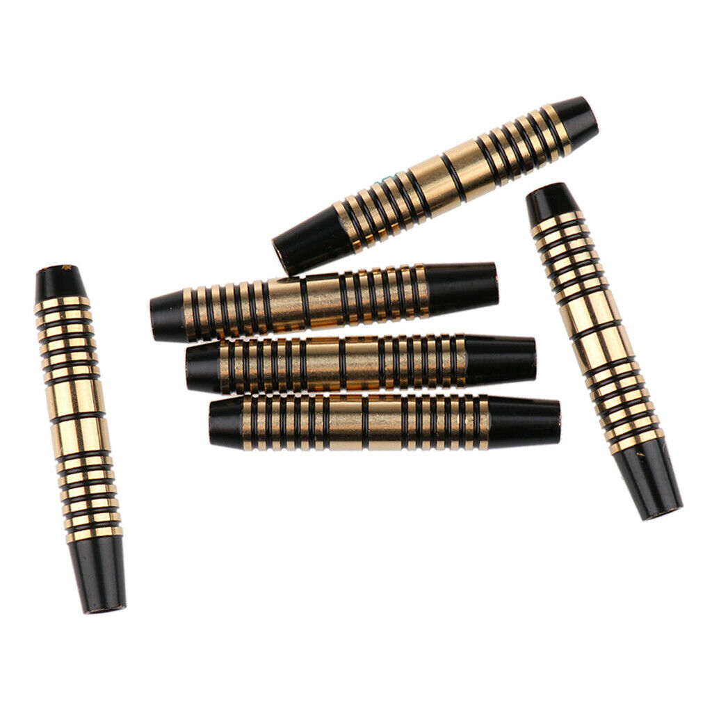 prettyia 6pcs Pro 16 Grams Brass Barrels for Soft Tip Darts & Steel Tip Dart