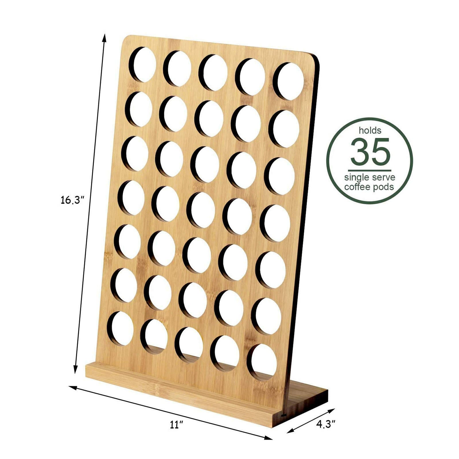 Coffee Pod Rack Capsule Storage Display 35 Capacity Organizer Rack Stand Coffee