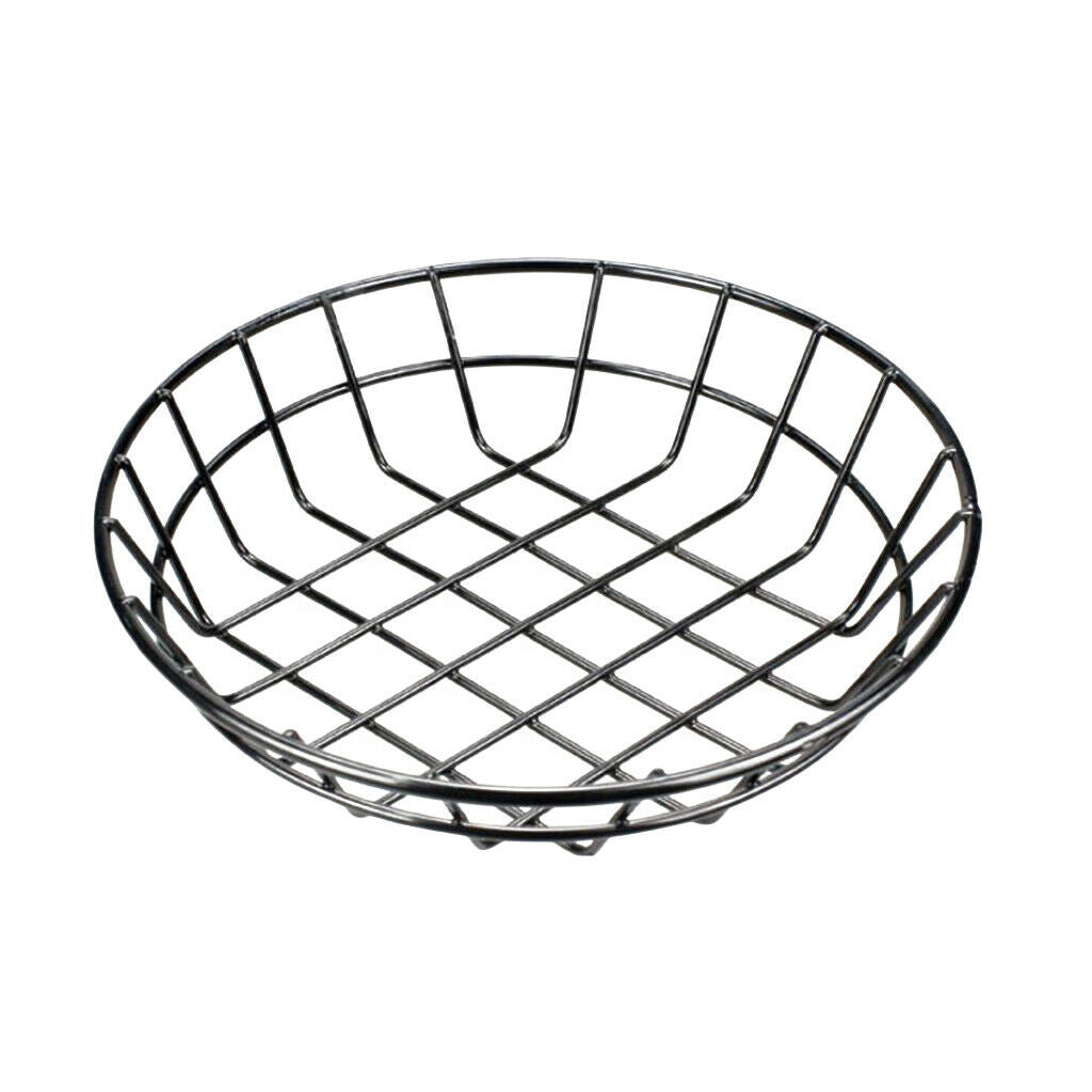 2x S Metal Fast Food Basket Restaurant Serving Chicken Fries