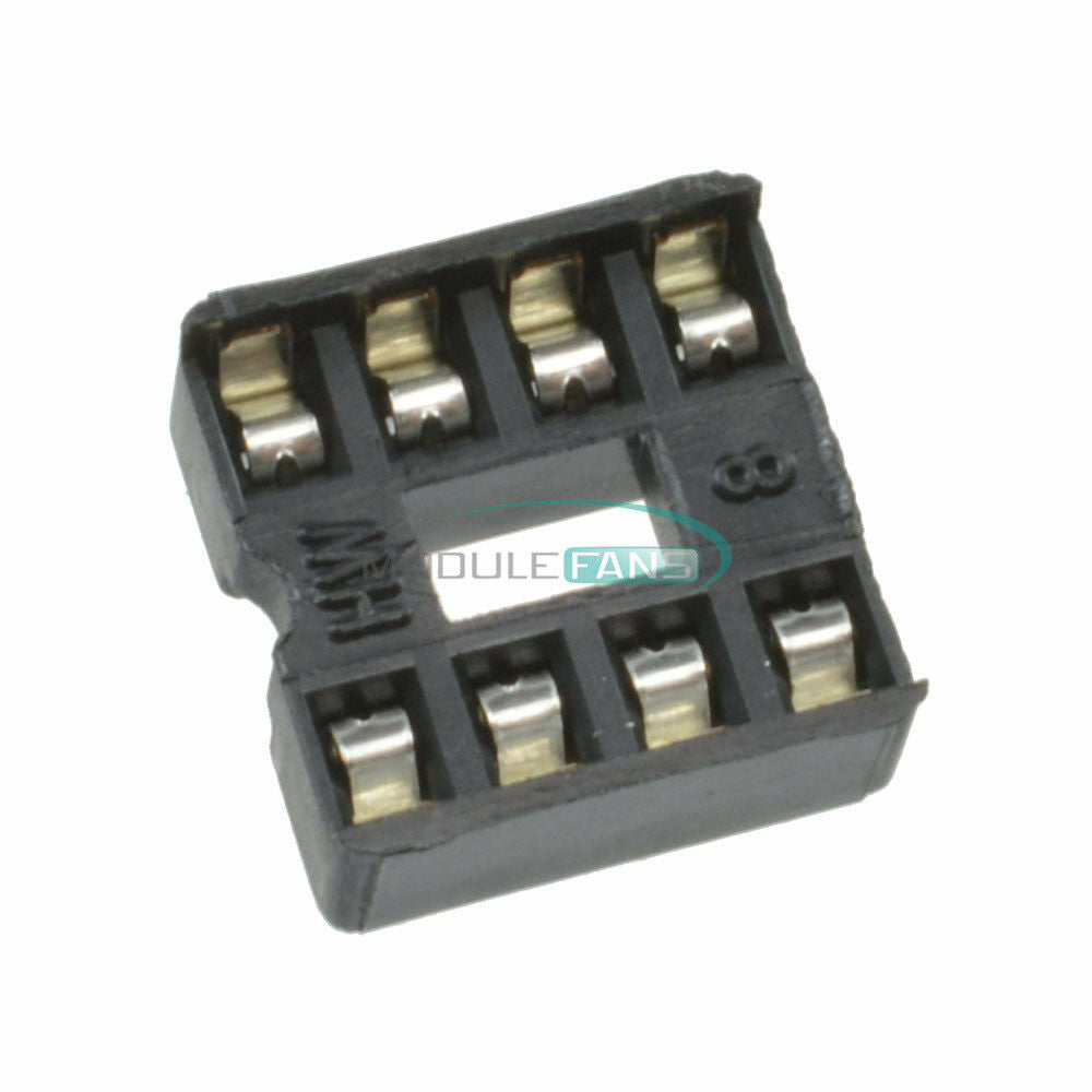 100PCS DIP8 Integrated Circuit 8 Pin IC Sockets Adaptor Solder Type New