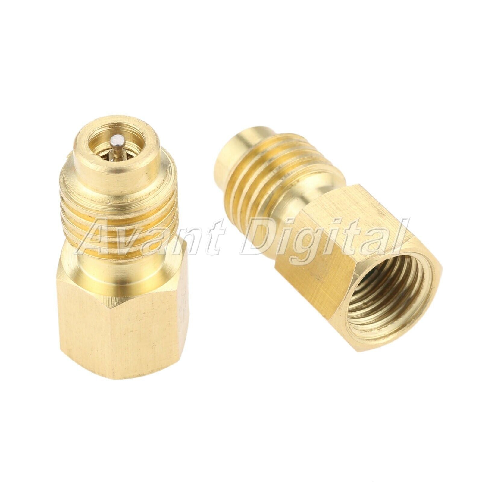 1/4" FL-Female x 1/2"ACME R-12 to R-134a Conversion tank Quick Coupler Set R134a