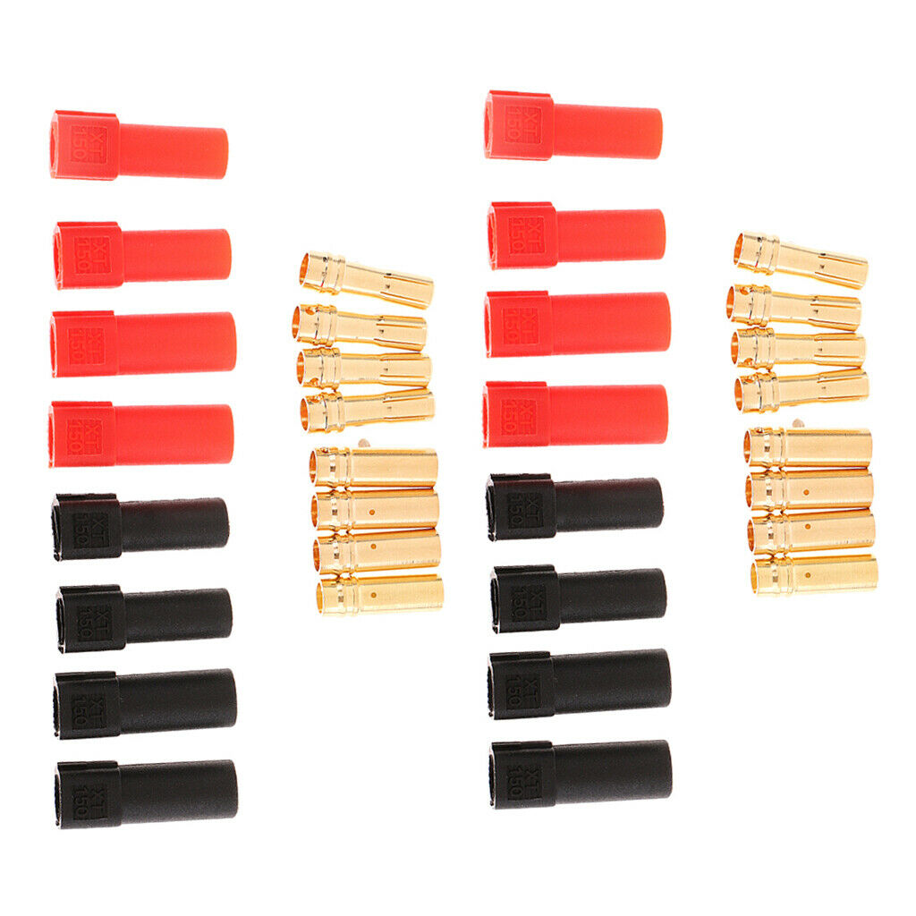 RC XT150 Male Female DIY Banana Connector for Lipo Battery Convert 4 Pairs