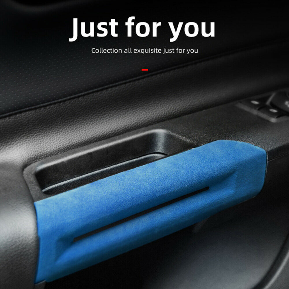 Car Interior Door Handle Cover Trim Assembly For Ford Mustang 15+ Blue 1Pair