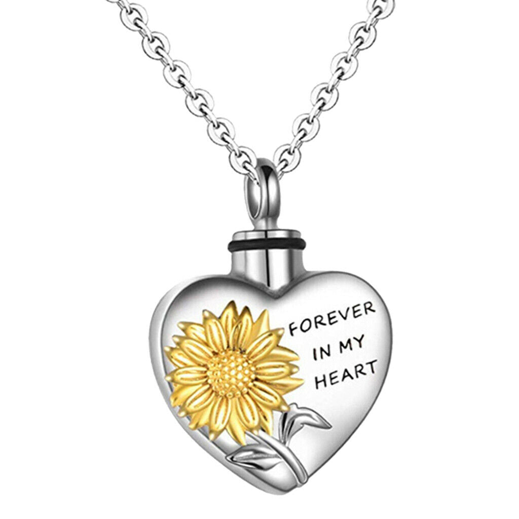 Heart Shaped Pendant Necklace Memorial Ashes Necklace Xmas New Year Gifts