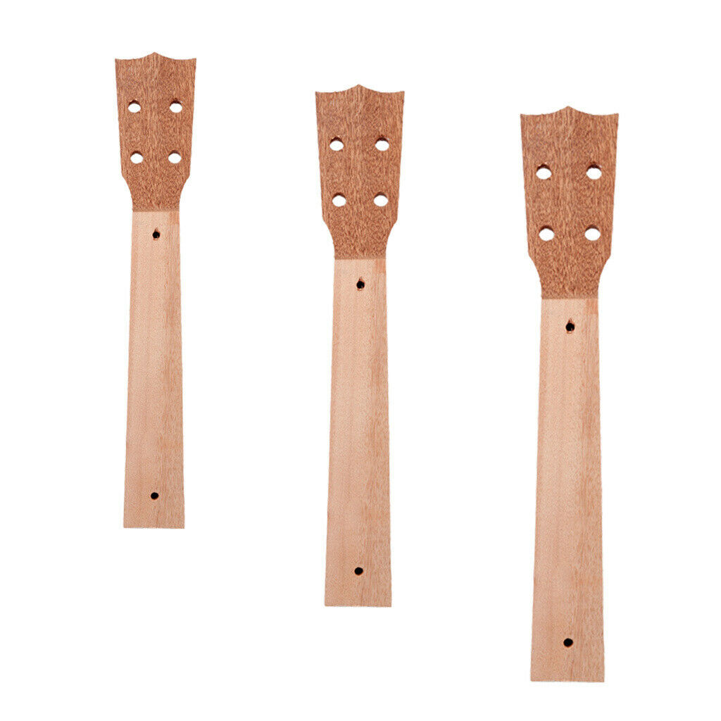 Ukulele Concert Neck Veener Sapele Wood Ukulele Guitar Neck DIY Parts 21inch