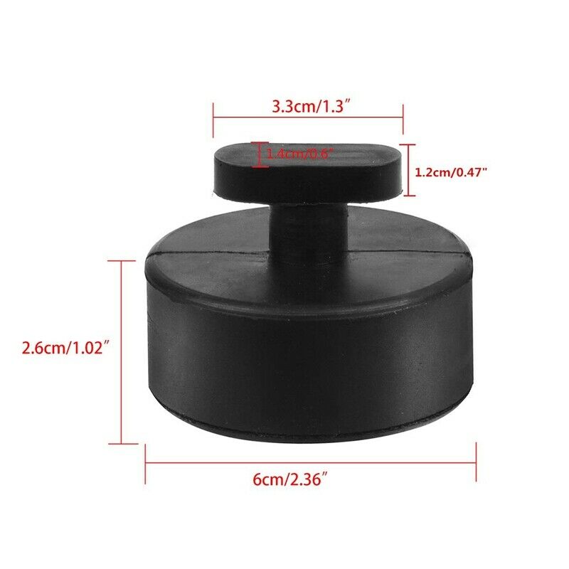 2X(4 PCS Car Jack Support Block Rubber Pad Solid Adapter Rubber Jack Pad RuH1P1)